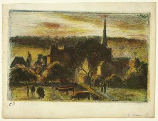 Église et Ferme à Éragny