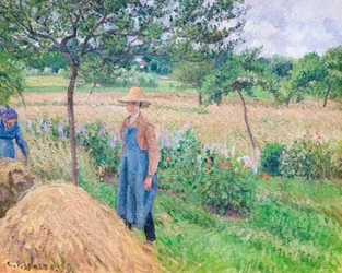 Jardinier debout près d