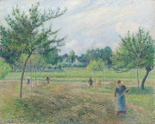 Fenaison à Éragny