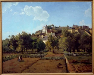 Ermitage à Pontoise. Peinture de Camille Pissarro (1830-1903)