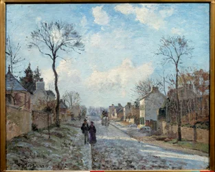 La route de Louveciennes, 1872. 0,6 x 0,73 m. Paris, musée d