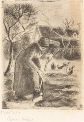 Paysanne bêchant, 1890