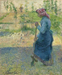 Paysanne bêchant