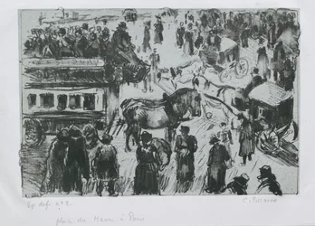 Place du Havre, à Paris, vers 1897