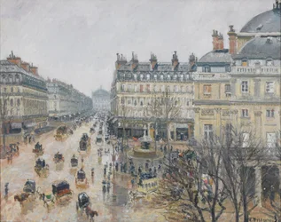 Place du Théâtre Français, Paris : Pluie