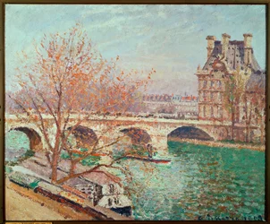 Pont Royal et Pavillon de Flore (peinture sur toile)