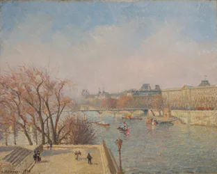 Le Louvre, matin, lumière du soleil