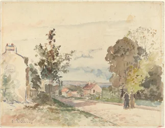 La route de Versailles à Louveciennes
