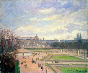 Les jardins des Tuileries, 1900