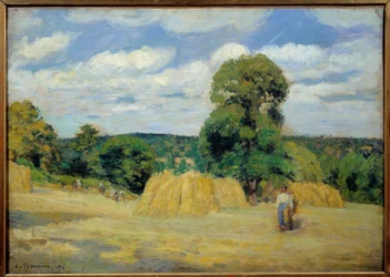 La moisson à Montfoucault en Mayenne