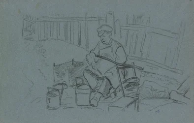 Réparateur avec ses outils