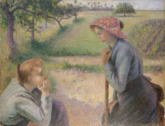 Deux jeunes paysannes