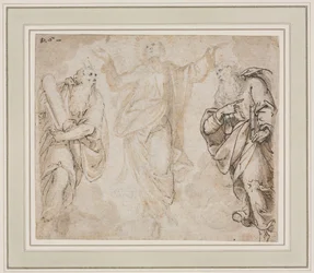 La Transfiguration recto, Étude de mains verso, vers 1590