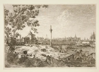Vue imaginaire de Padoue, de la série Vedute (Vues)