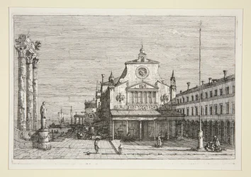 Vue imaginaire de S. Giacomo Di Rialto, de la série Vedute (Vues)