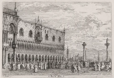 La Piera del Bando. V. (Venise), de la série Vedute (Vues)
