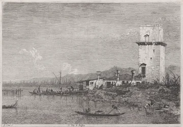 La Torre di Malghera (La Tour de Malghera), de la série Vedute (Vues)