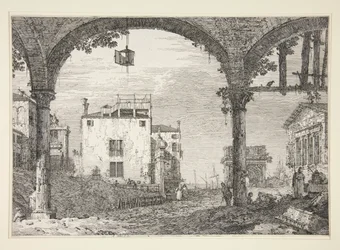Le Portique à la lanterne, de la série Vedute (Vues)
