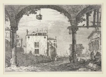 Le Portique à la lanterne, de la série Vedute