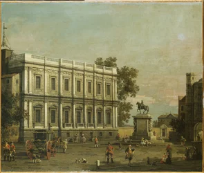 Un caprice de bâtiments à Whitehall, c.1754
