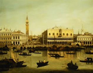 Vue du Molo depuis le Bacino di San Marco, Venise