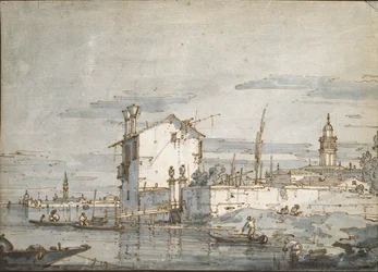 Une île dans la lagune
