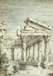 Caprice : Un temple classique en ruines