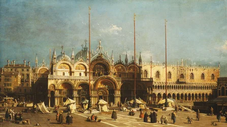 San Marco et le Palais des Doges, Venise, depuis la Piazza San Marco, vers 1740