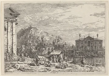 Le marché à Dolo, vers 1735-1746