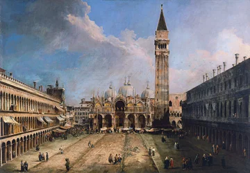 La Piazza San Marco à Venise, vers 1723-1724