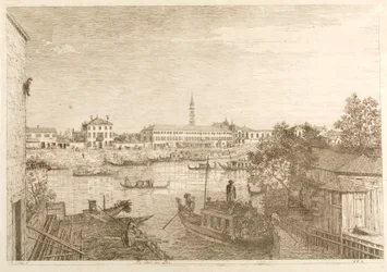 Le port de Dolo, de la série « Vues »