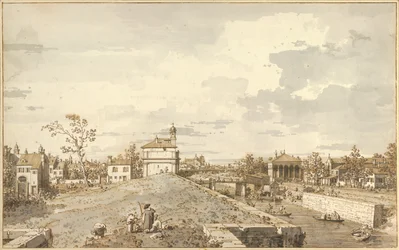 La Porta Portello avec le canal de la Brenta à Padoue, 1740-1743