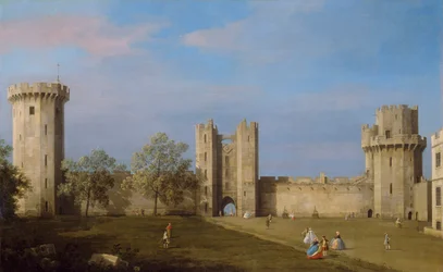 Château de Warwick, façade est depuis la cour extérieure, 1752