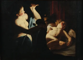 Psyché découvre Cupidon, premier tiers du XVIIe siècle