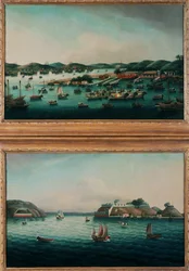 Port de Hong Kong et Bouche du Tigre