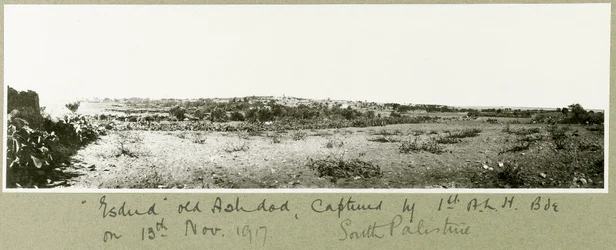 Esdud, ancien Ashdod, capturé par la 1ère Brigade A.L.H. le 13 novembre 1917