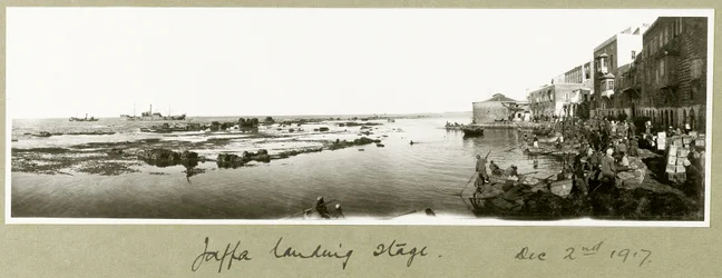 Quai de débarquement de Jaffa, 2 décembre 1917