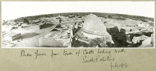 Khan Yunis depuis la tour du château, sud de la Palestine, juillet 1917
