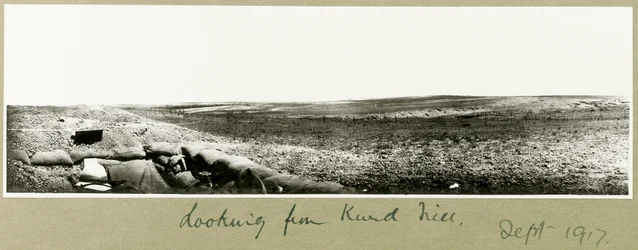 Vue depuis Kurd Hill, septembre 1917