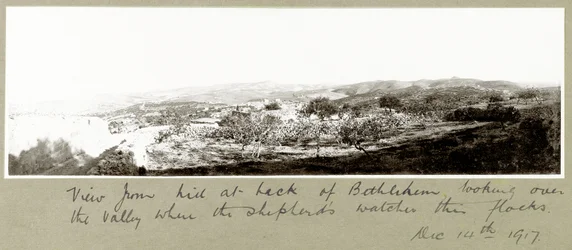 Vue de la colline derrière Bethléem, 14 décembre 1917