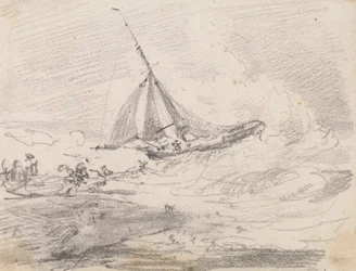 Un voilier en mer agitée, Hastings