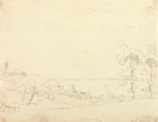 West Cowes depuis chez Mme Baily, 8 juillet 1826