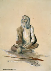 Un mendiant religieux, Inde
