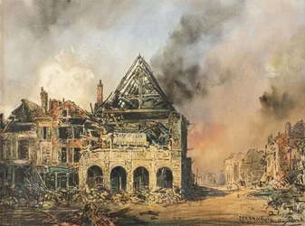 Péronne, vers 1914-18
