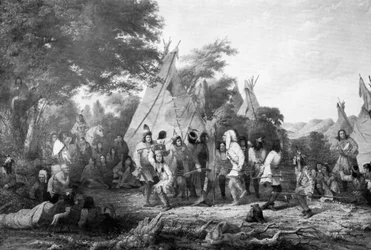 Danse du chien des Dakotas, vers 1847
