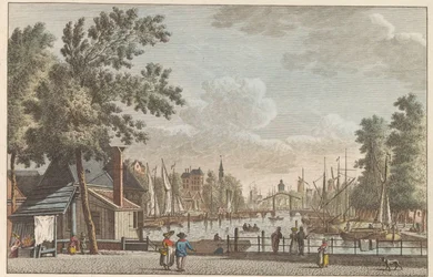 Leuvehaven à Rotterdam, ca. 1790