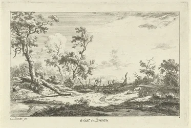 Chasseur dans un paysage (Landschappen A-F)