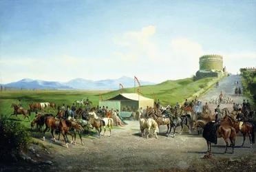 La chasse romaine près du tombeau de Sainte-Cécile, Via Appia Antiqua