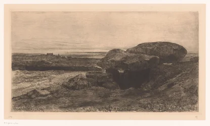 Dolmen de Rondossec sur la côte près de Plouharnel
