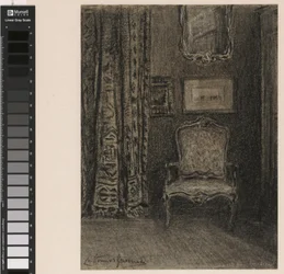 Intérieur de chambre à la Rue du Trône 190 à Bruxelles
